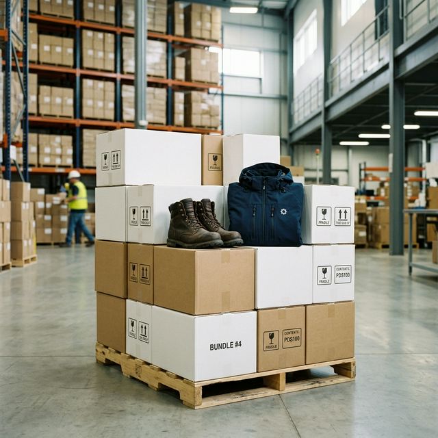 Pack de ropa laboral Bullfeet con calzado y prendas preparadas para logo